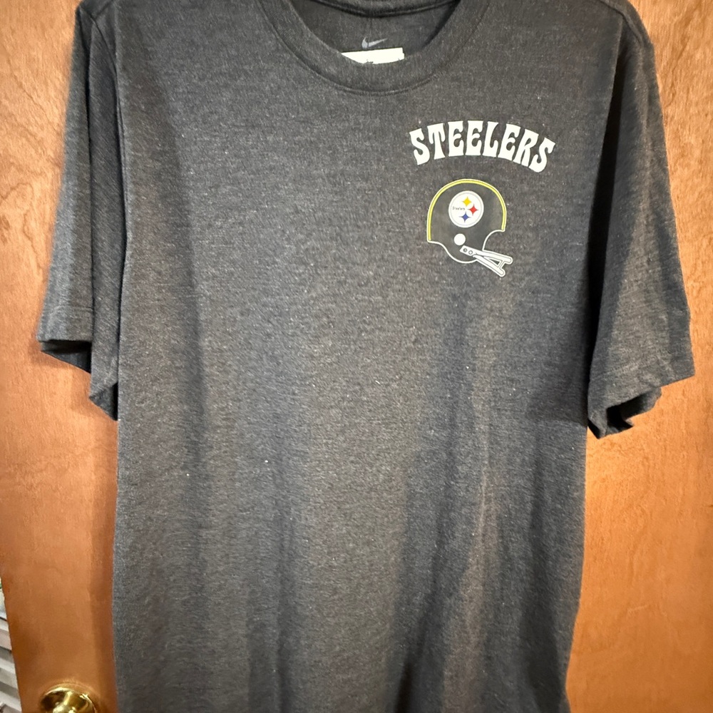 NFL Steelers Charcoal Tee M